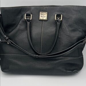 Dooney & Bourke Black Pebbled Leather Tote